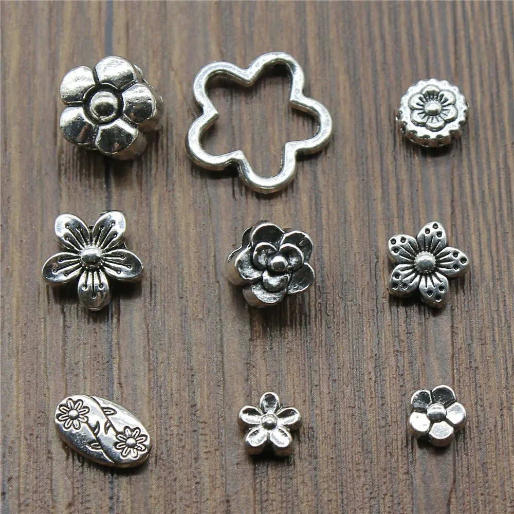 20pcs/lot Flower Bead Charms Antique Silver Color Small Holes Flower Bead Charms Jewelry Diy Flower Bead Charms Finding
20pcs/lot Flower Bead Charms Antique Silver Color Small Holes Flower Bead Charms Jewelry Diy Flower Bead Charms Finding