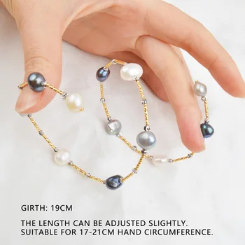 ASHIQI Real Natural Freshwater Baroque Pearl Bracelets & Bangles For Women Jewelry Gift
ASHIQI Real Natural Freshwater Baroque Pearl Bracelets & Bangles For Women Jewelry Gift