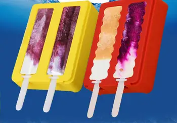 Home Bar Kitchen Ice Cream Tools solid color silicone rectangular wavy DIY ice tray making Popsicle mold mould with cover
Home Bar Kitchen Ice Cream Tools solid color silicone rectangular wavy DIY ice tray making Popsicle mold mould with cover
