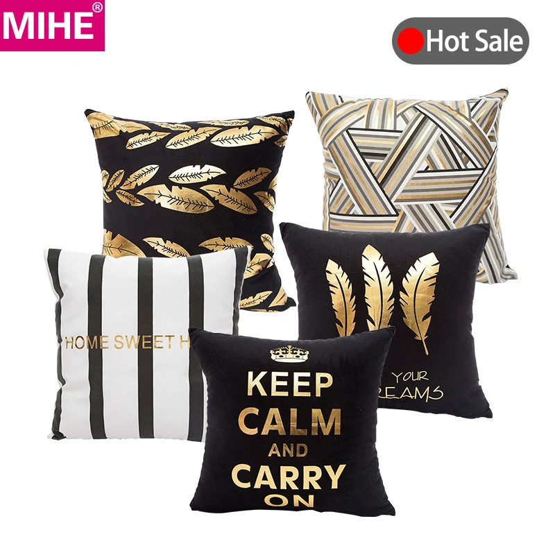 MIHE Decorative Cushion Cover 45x45cm Bronzing Pillow Case Sofa Seat Case Car Pillowcase Christmas Decorations For Home BZT08B
MIHE Decorative Cushion Cover 45x45cm Bronzing Pillow Case Sofa Seat Case Car Pillowcase Christmas Decorations For Home BZT08B