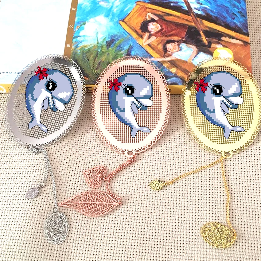 DIY Craft Stich Cross Stitch Bookmark Metal Silver Golden Needlework Embroidery Crafts Counted Cross-Stitching Kit Gift Whale
DIY Craft Stich Cross Stitch Bookmark Metal Silver Golden Needlework Embroidery Crafts Counted Cross-Stitching Kit Gift Whale