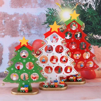 Handmade Christmas Decorations DIY Colorful Xmas Craft Tree Shape Wooden Furnishing Articles Festival Home Party Table Ornament
Handmade Christmas Decorations DIY Colorful Xmas Craft Tree Shape Wooden Furnishing Articles Festival Home Party Table Ornament