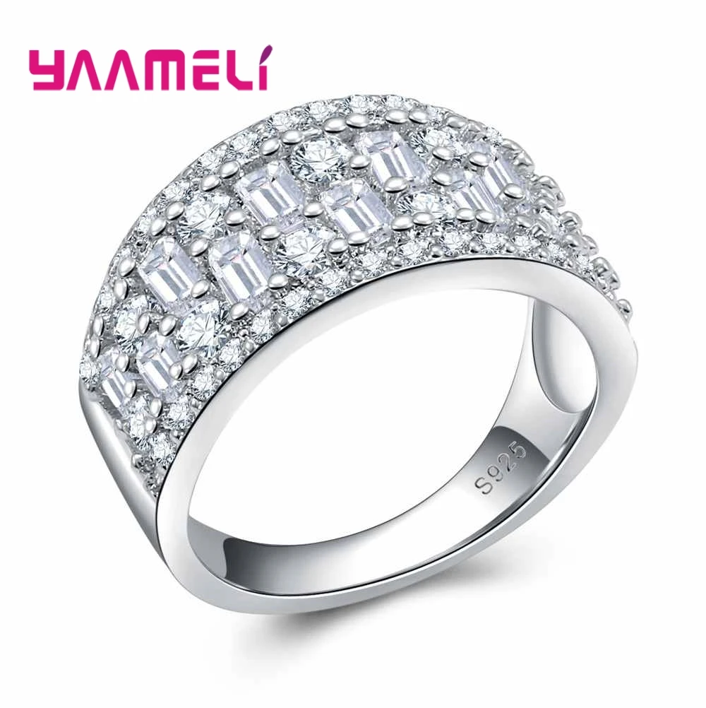Elegant Refined Square Crystal Ring Anniversary Party Ornaments Top Quality Wholesale 925 Sterling Silver For Lady
Elegant Refined Square Crystal Ring Anniversary Party Ornaments Top Quality Wholesale 925 Sterling Silver For Lady