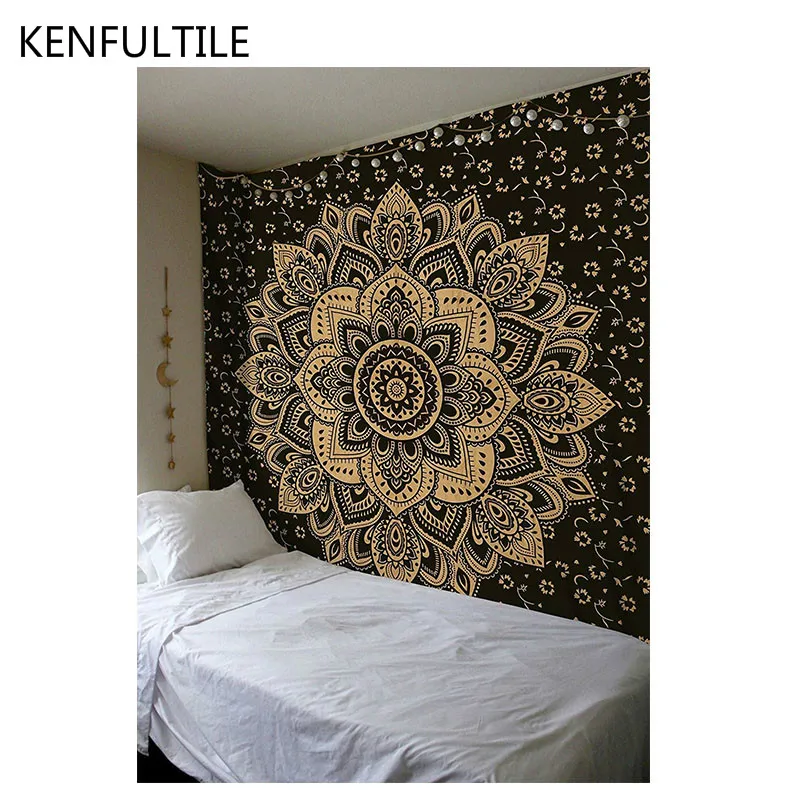 Wall Tapestry Indian Mandala Hippie Blanket Bohemian Hanging Carpet Boho Beach Towel Bedspread for Living Room Decoration | Дом и сад
