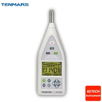 Integrating Sound Level Meter Storage up to 32,000 Records,USB Interface,AC and DC output with Bargraph Display TENMARS ST107S
Integrating Sound Level Meter Storage up to 32,000 Records,USB Interface,AC and DC output with Bargraph Display TENMARS ST107S
