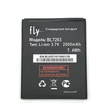 

2019 New 2000mAh BL7203 Battery For Fly IQ4405 IQ4413 IQ 4405 4413 BL 7203 Cell Phone Bateria Li-ion Accumulator Replace