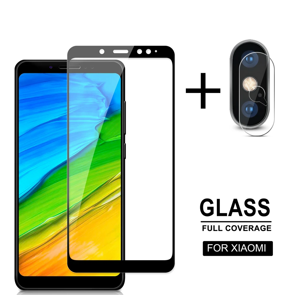 

2-in-1 Camera Glass Redmi Note7 Pro Tempered Glass Screen Protector Redmi 7A Note4X K20 Pro 5+ protective Film for XiaoMi 5X A1