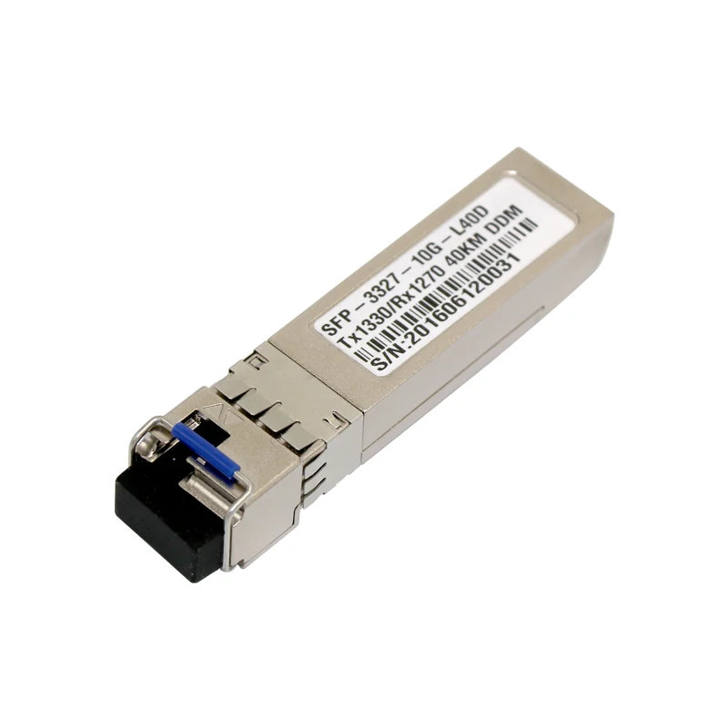 10G BIDI SFP Tx1270 Rx1330nm 40KM single mode Single fiber module 10gbase sfp+ 1pair
10G BIDI SFP Tx1270 Rx1330nm 40KM single mode Single fiber module 10gbase sfp+ 1pair