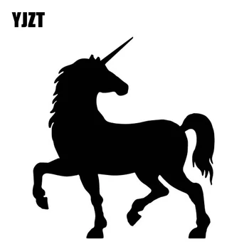 YJZT 13.9CM*15.4CM Unicorn Pattern Cartoon Car Sticker Vinyl Decal Decorate Car Door Black/Silver C4-1818
YJZT 13.9CM*15.4CM Unicorn Pattern Cartoon Car Sticker Vinyl Decal Decorate Car Door Black/Silver C4-1818