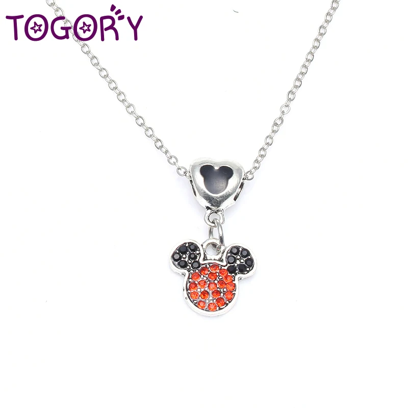 TOGORY Genuine Silver Color Mickey Pendant Fine Necklaces for Women Cratoon Style Abundance Of Love Jewelry
TOGORY Genuine Silver Color Mickey Pendant Fine Necklaces for Women Cratoon Style Abundance Of Love Jewelry