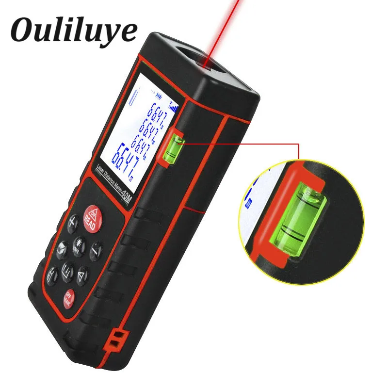 Digital Laser Measurer Rangefinder Electronic Lazer Tape Ruler Range Finder Roulette 40M 60M Distance Meter Measuring Tool
Digital Laser Measurer Rangefinder Electronic Lazer Tape Ruler Range Finder Roulette 40M 60M Distance Meter Measuring Tool