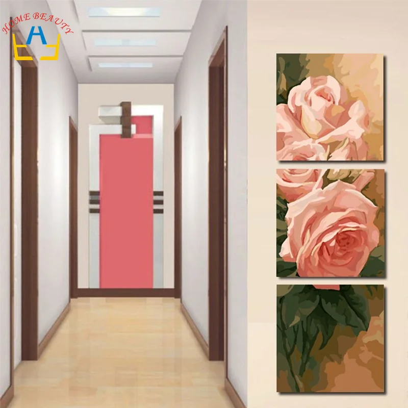 Triptych diy coloring oil painting by numbers flowers wall decorative hand painted canvas painting acrylic rose picture SP018
Triptych diy coloring oil painting by numbers flowers wall decorative hand painted canvas painting acrylic rose picture SP018