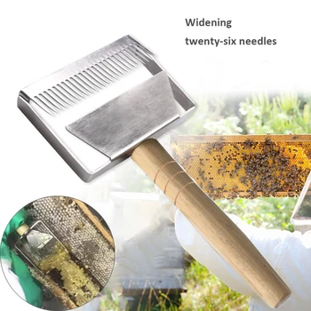 Hoomall Stainless Steel Beekeeping Equipment Uncapping Scraper Honey Honeycomb Scraper Wooden Handle Tool Uncapping Fork
Hoomall Stainless Steel Beekeeping Equipment Uncapping Scraper Honey Honeycomb Scraper Wooden Handle Tool Uncapping Fork
