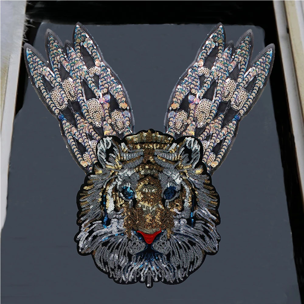 1pc Wings Tiger Embroidery Sequin Applique Flowers Patches Clothing DIY Sewing Accessory Sew on Jacket T0-shirt Patch P152
1pc Wings Tiger Embroidery Sequin Applique Flowers Patches Clothing DIY Sewing Accessory Sew on Jacket T0-shirt Patch P152
