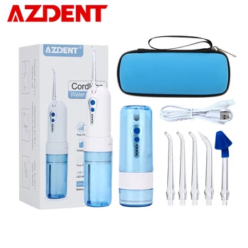 AZ-007 Cordless Water Dental Flosser Portable Fold Oral Irrigator with Travel Case Bag Tooth Pick Irrigation Nose Cleaner 5 Tips
AZ-007 Cordless Water Dental Flosser Portable Fold Oral Irrigator with Travel Case Bag Tooth Pick Irrigation Nose Cleaner 5 Tips