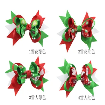 Baby Hair Accessories Christmas Print Snowman Hairclips Kids Party Hair Bow Hairbows Ribbon Hair Clips Polyester Baby Hairpins
Baby Hair Accessories Christmas Print Snowman Hairclips Kids Party Hair Bow Hairbows Ribbon Hair Clips Polyester Baby Hairpins