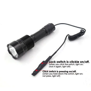 C12 Cree XM-L2 U3 10*7135 1-Mode (on/off) 3500mA LED Hunting Flashlight Lamp + Tactical Remote Switch
C12 Cree XM-L2 U3 10*7135 1-Mode (on/off) 3500mA LED Hunting Flashlight Lamp + Tactical Remote Switch