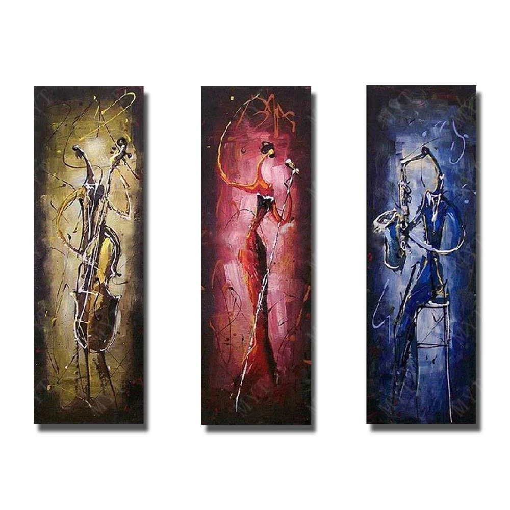Hand Painted Play Music 3Peices Oil Painting for Living Room Decor Large Canvas Wall Art Cartoon Decoration Wall
Hand Painted Play Music 3Peices Oil Painting for Living Room Decor Large Canvas Wall Art Cartoon Decoration Wall