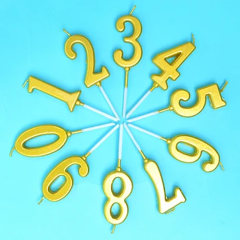 100pcs Luxury Gold 0-9 Number Environmental Smokeless Digital Candle + Chassis Tray Kids Baby Birthday Party Supply Cake Decor
100pcs Luxury Gold 0-9 Number Environmental Smokeless Digital Candle + Chassis Tray Kids Baby Birthday Party Supply Cake Decor