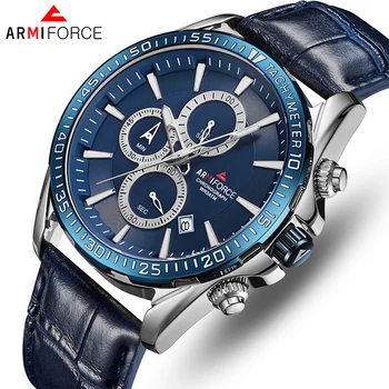 ARMIFORCE Top Brand Men Watches Leather Sports Wristwatches Quartz Men's Watch Male Date Waterproof mens Clock Relogio Masculino
ARMIFORCE Top Brand Men Watches Leather Sports Wristwatches Quartz Men's Watch Male Date Waterproof mens Clock Relogio Masculino