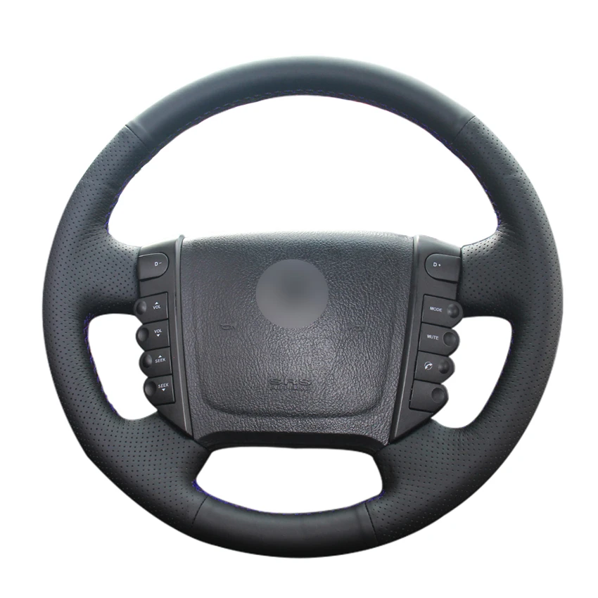 Black Artificial Leather Hand Sewing Black PU Leather Car Steering Wheel Covers Wrap for Ssangyong Rexton Rexton W Rodius
Black Artificial Leather Hand Sewing Black PU Leather Car Steering Wheel Covers Wrap for Ssangyong Rexton Rexton W Rodius