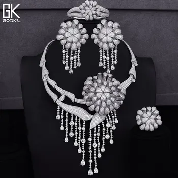 GODKI Luxury Tassels 4PCS African Jewelry Sets For Women Wedding Zirconia Crystal CZ Engagement Dubai Bridal Jewelry Sets
GODKI Luxury Tassels 4PCS African Jewelry Sets For Women Wedding Zirconia Crystal CZ Engagement Dubai Bridal Jewelry Sets