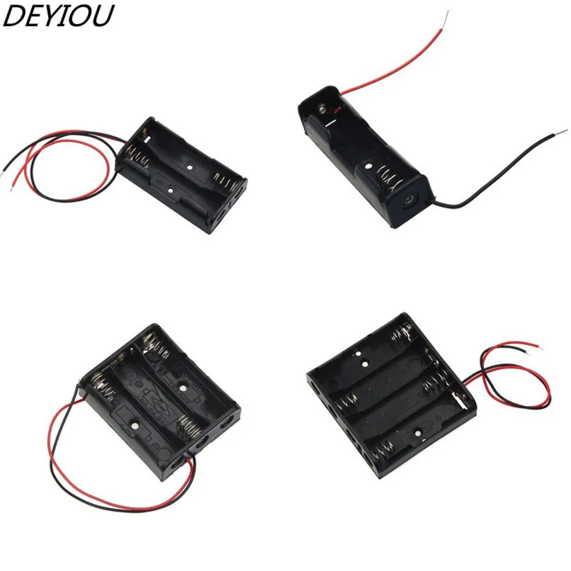 DEYIOU AA Size Power Battery Storage Case Box Holder Leads With 1 2 3 4 Slots #F#40TB