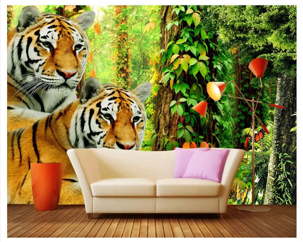 beibehang Classic modern fashion three-dimensional decorative painting 3d wallpaper forest tiger jungle wall papers home decor
beibehang Classic modern fashion three-dimensional decorative painting 3d wallpaper forest tiger jungle wall papers home decor