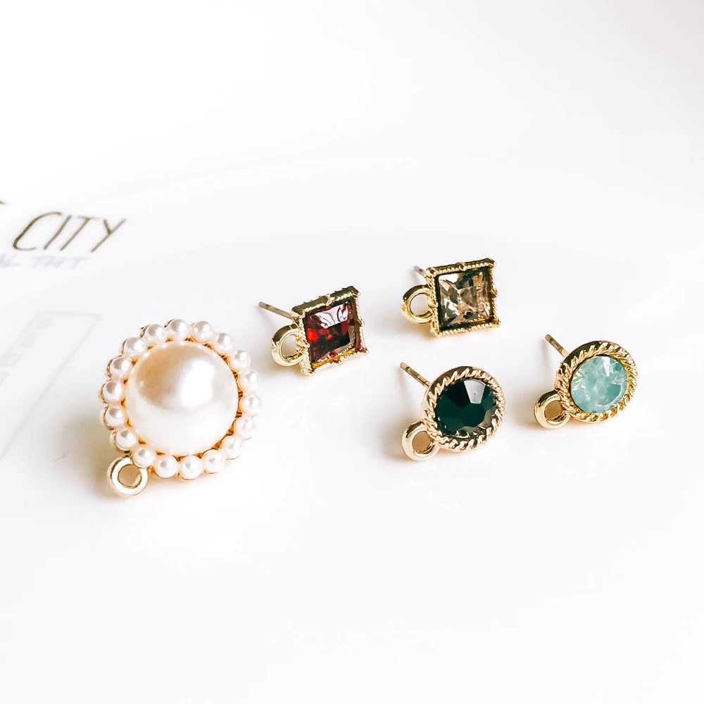 ZEROUP KC Gold Plated crystal rhinestone Round Stud Earrings Ear Accessories Jewelry Component Ornaments Material Handmade 6pcs
ZEROUP KC Gold Plated crystal rhinestone Round Stud Earrings Ear Accessories Jewelry Component Ornaments Material Handmade 6pcs