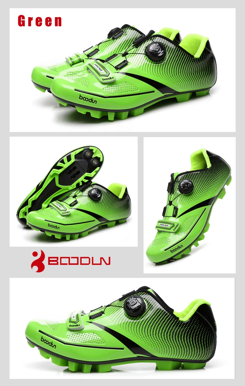 BOODUN Men's Cycling Shoes Road Bike Shoes Mountain Bike Bicycle MTB Shoes Reflective Cycle Sneaker Triathlon Racing Shoe