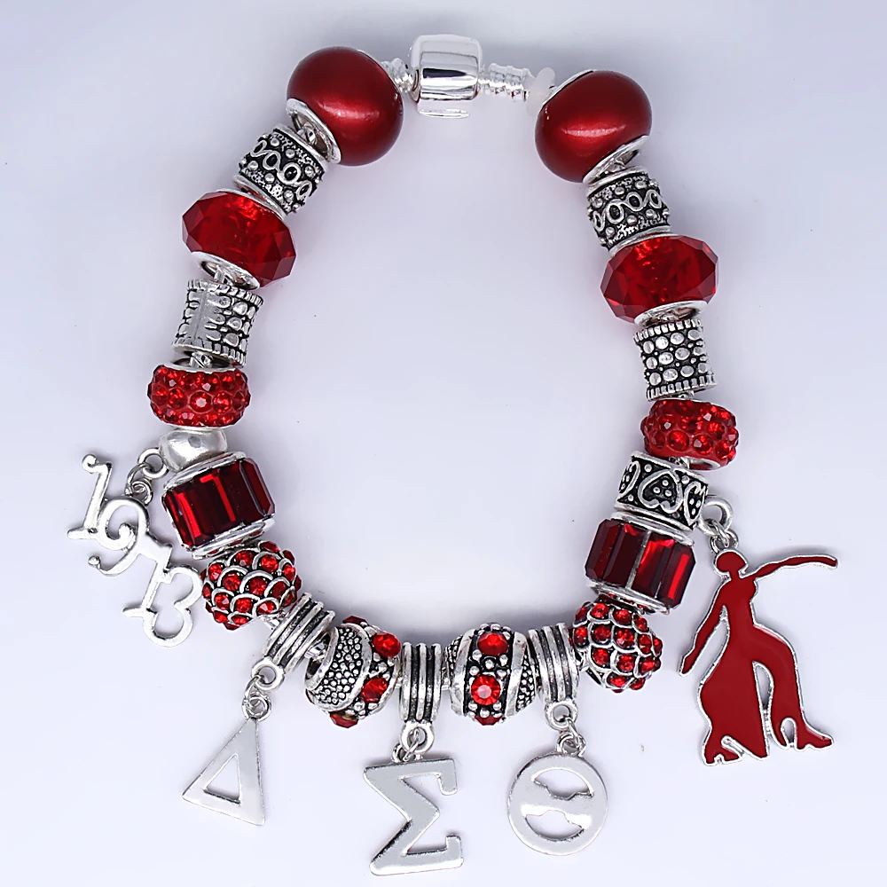 New fashion DELTA SIGMA THETA sorority society Murano big hole loose glass beads bangle bracelet dropship
New fashion DELTA SIGMA THETA sorority society Murano big hole loose glass beads bangle bracelet dropship
