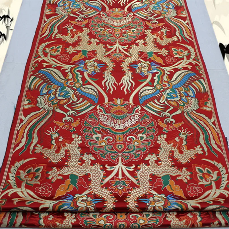 CF568 Dragon and Phoenix Jacquard Silk Brocade Fabric Chinese Cheongsam Clothes Fabric Chinese Wedding Dress Fabric Silk Fabrics
CF568 Dragon and Phoenix Jacquard Silk Brocade Fabric Chinese Cheongsam Clothes Fabric Chinese Wedding Dress Fabric Silk Fabrics