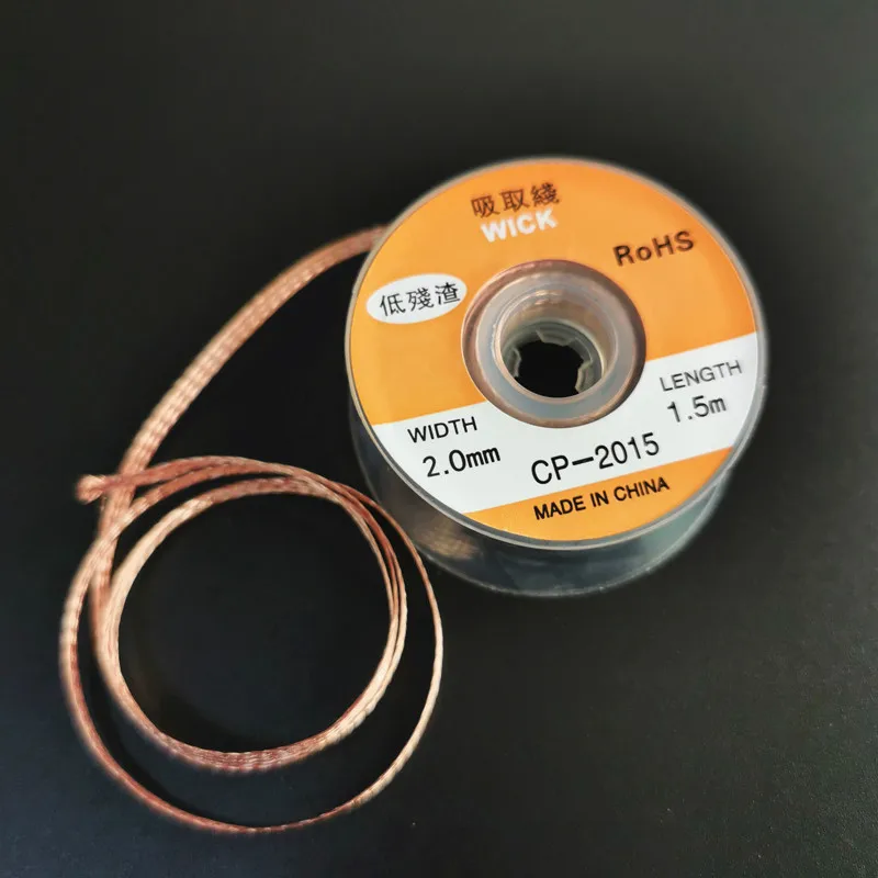 New Solder Wick 1pc 3.5mm 2.5mm 2.0mm 1.5M Desoldering Braid Solder Remover Wick Wire Repair Tool
New Solder Wick 1pc 3.5mm 2.5mm 2.0mm 1.5M Desoldering Braid Solder Remover Wick Wire Repair Tool
