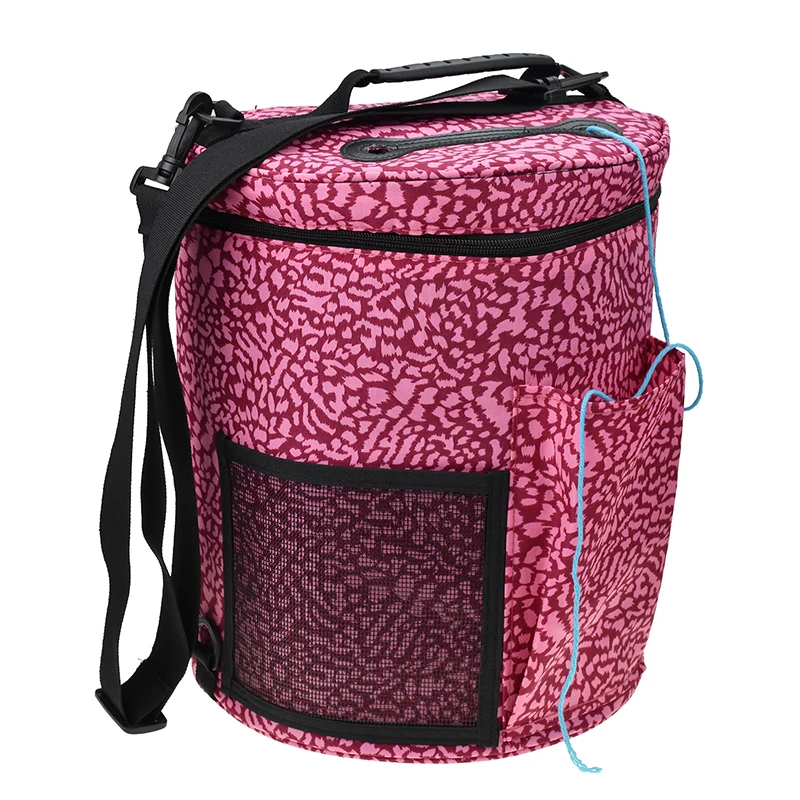 Looen Brand Practical Yarn Case Yarn Storage Knitting Yarn Bag Big Capacity Women Mom Home Crochet Hook Thread Yarn Storage Bag (1)