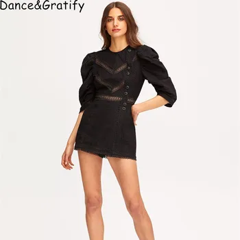 2019 New Slim French Playsuits Single Breasted Puff Sleeve High Waist Hollow Out Chic Holiday Jumpsuit
2019 New Slim French Playsuits Single Breasted Puff Sleeve High Waist Hollow Out Chic Holiday Jumpsuit