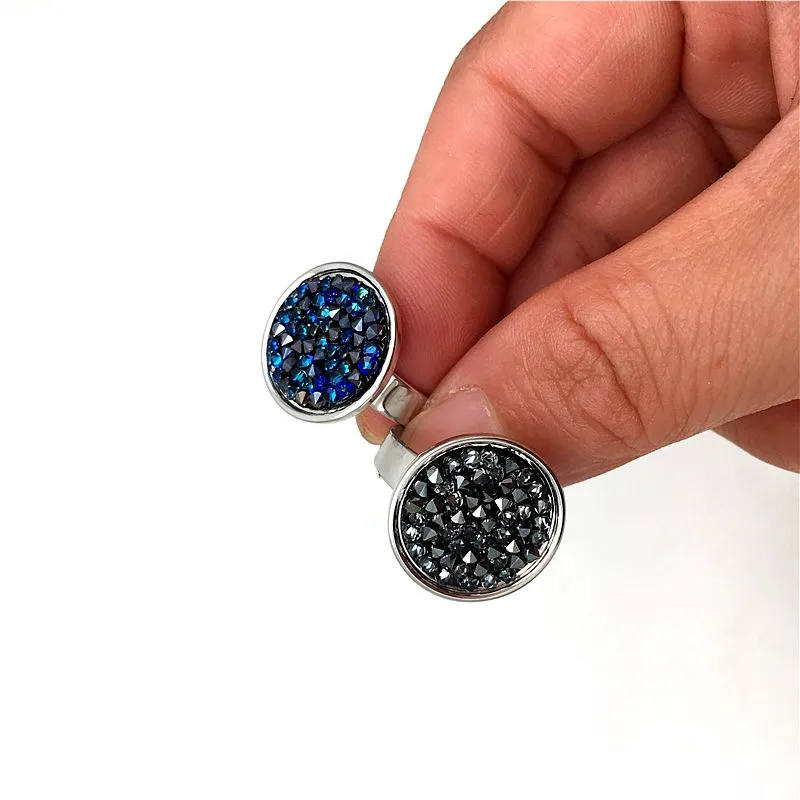Ms Betti round crystal fine rocks from Swarovski cocktail ring for fashion woman000