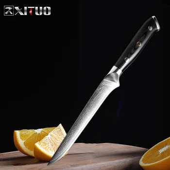 XITUO 6 inch boning knife Damascus steel kitchen chef knife sharp meat cutting knife cut chicken chef home hotel cooking tools
XITUO 6 inch boning knife Damascus steel kitchen chef knife sharp meat cutting knife cut chicken chef home hotel cooking tools