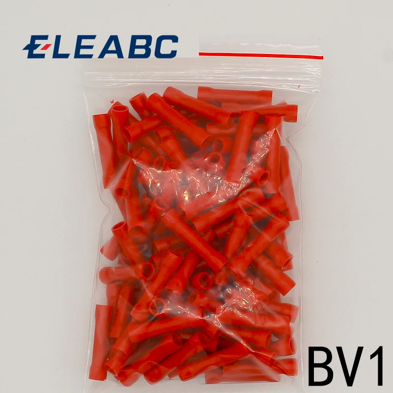 BV1 BV1.25 Full Insulating Wire Connector wire connector Butt Connectors Crimp Electrical Wire Splice Terminal 100PCS/Pack BV
BV1 BV1.25 Full Insulating Wire Connector wire connector Butt Connectors Crimp Electrical Wire Splice Terminal 100PCS/Pack BV
