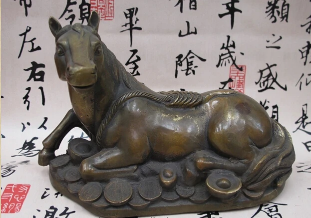 wholesale factory Chinese Folk Feng Shui Old Bronze Copper Auspicious Wealth crouch Horse Statue
wholesale factory Chinese Folk Feng Shui Old Bronze Copper Auspicious Wealth crouch Horse Statue