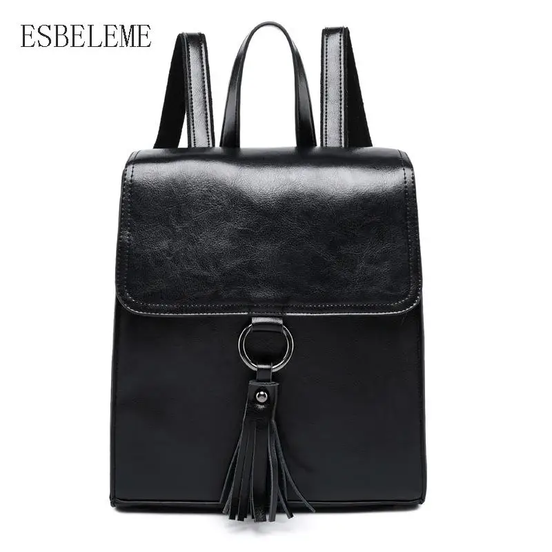 Women Genuine Leather Backpack For Female Black Fashion Backpacks Ladies Simple Travel Bag Teenage Girl Small School Bags YH064
Women Genuine Leather Backpack For Female Black Fashion Backpacks Ladies Simple Travel Bag Teenage Girl Small School Bags YH064