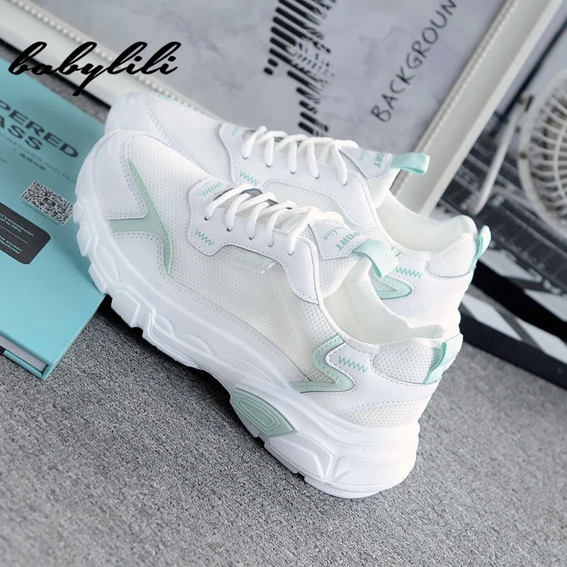 Sneaker Women's Summer Hollowed-out White Sneakers 2019 Net Shoes Wegde Platform Casual Women Shoes Fashion Sueakers Light Shoes
Sneaker Women's Summer Hollowed-out White Sneakers 2019 Net Shoes Wegde Platform Casual Women Shoes Fashion Sueakers Light Shoes