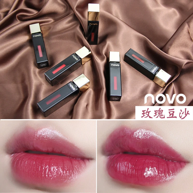 Novo New Fashion Lipgloss Moisturizer Nutritious Easy to wear Long lasting Waterproof 6colors Korean makeup lipstick Brand
Novo New Fashion Lipgloss Moisturizer Nutritious Easy to wear Long lasting Waterproof 6colors Korean makeup lipstick Brand