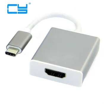 USB-C USB 3.1 Type C to HDMI 1080p HDTV Cable adapter with Silver Aluminium Case for 2015 New 12 Inch Macbook Adapter10cm cable
USB-C USB 3.1 Type C to HDMI 1080p HDTV Cable adapter with Silver Aluminium Case for 2015 New 12 Inch Macbook Adapter10cm cable