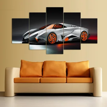 HD Wall Art Picture Gift Unframed 5Panel Cool Silvery White Sports Car Top-rated Canvas Print Painting For Living Room F/897 
HD Wall Art Picture Gift Unframed 5Panel Cool Silvery White Sports Car Top-rated Canvas Print Painting For Living Room F/897