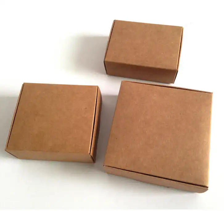 candy box,small brown cardboard paper packing box,craft gift