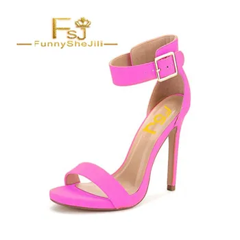 Magenta Ankle Strap Sandals Open Toe Stiletto Heels Summer Incomparable Anniversary Generous Attractive Noble Fashion FSJ Sexy
Magenta Ankle Strap Sandals Open Toe Stiletto Heels Summer Incomparable Anniversary Generous Attractive Noble Fashion FSJ Sexy