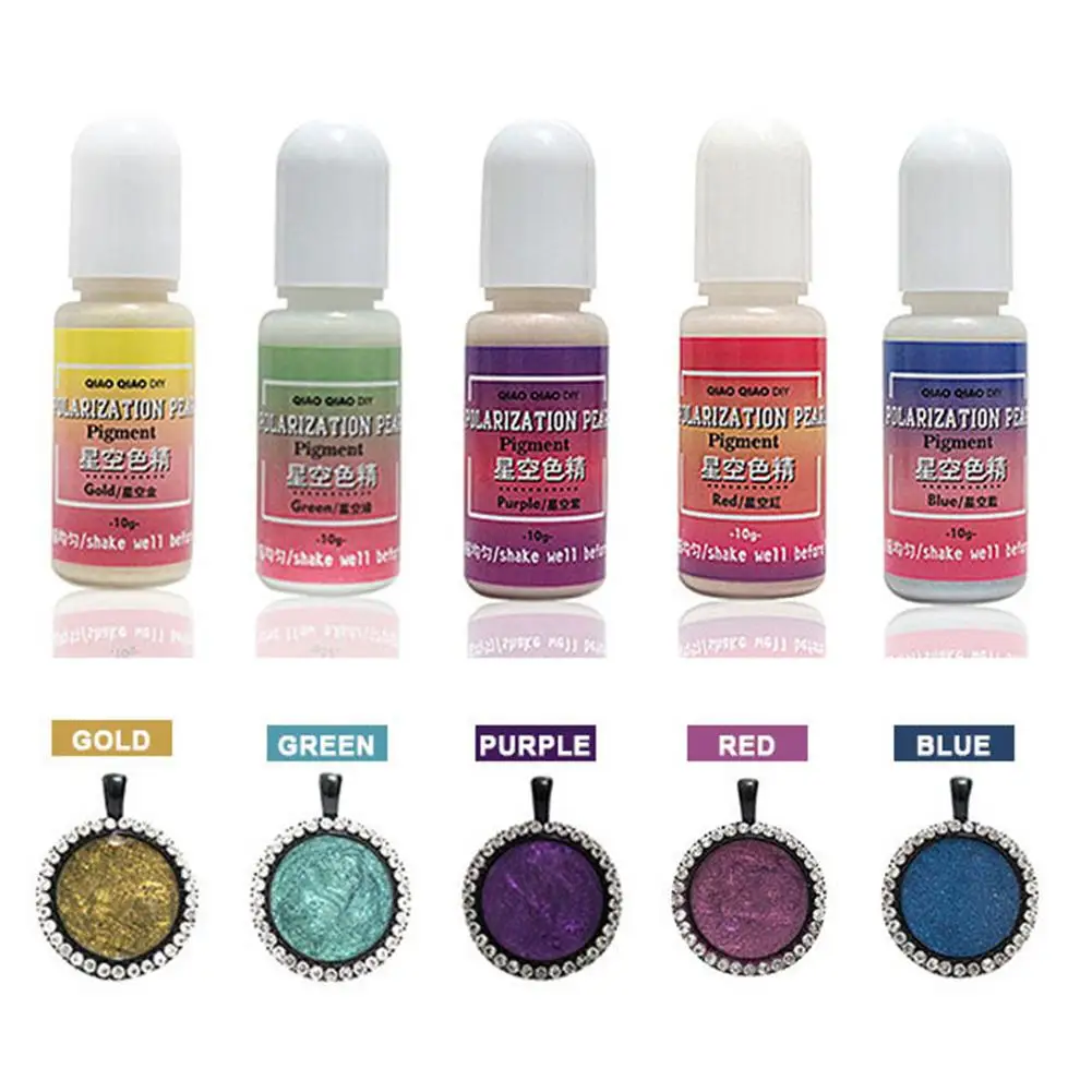 New 10g Liquid Polarization Pearl Pigment UV Resin Dye for DIY Jewelry Craft Making Tool
New 10g Liquid Polarization Pearl Pigment UV Resin Dye for DIY Jewelry Craft Making Tool
