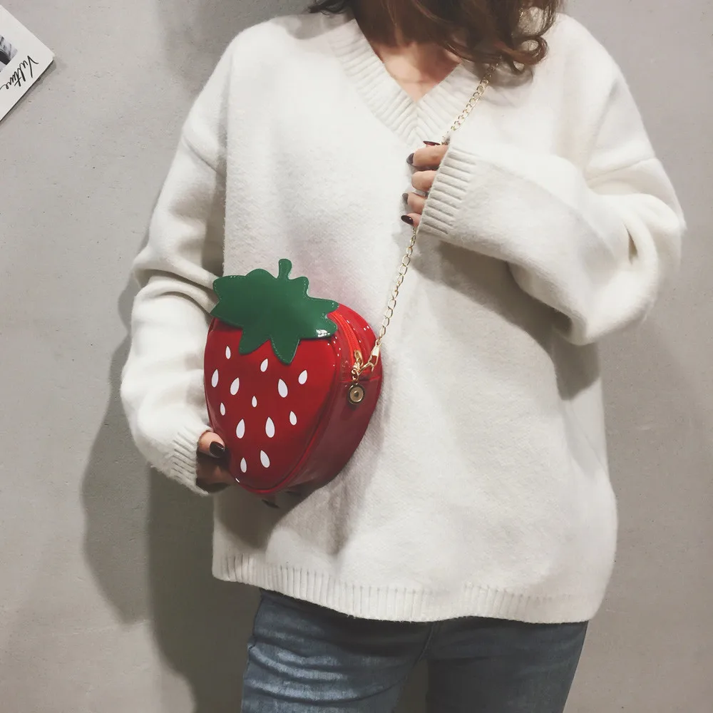 2019 Ladies Fashion Cute Strawberry Design Shoulder Bag Women Chain Purse Crossbody Bag Girls Versatile Gift Bags Bolsa Feminina
2019 Ladies Fashion Cute Strawberry Design Shoulder Bag Women Chain Purse Crossbody Bag Girls Versatile Gift Bags Bolsa Feminina