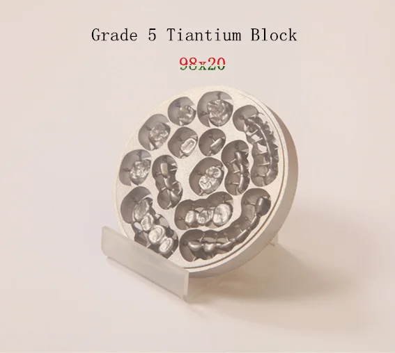 Grade 5 Titanium CAD/CAM Milling Machince Discs 98mm*20mm ,dental lab CAD CAM Milling material
Grade 5 Titanium CAD/CAM Milling Machince Discs 98mm*20mm ,dental lab CAD CAM Milling material