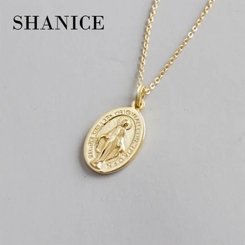 SHANICE 100% 925 Sterling Silver Gold Virgin Mary Pendant Necklace for Women/Girls Our Lady Jewelry Colar Cross Trendy Chain
SHANICE 100% 925 Sterling Silver Gold Virgin Mary Pendant Necklace for Women/Girls Our Lady Jewelry Colar Cross Trendy Chain